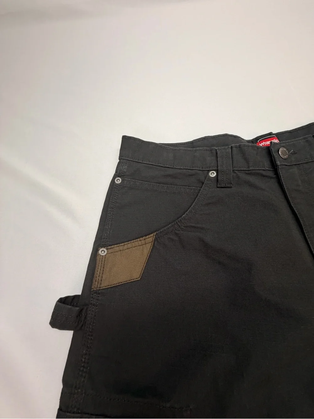 NWT Wrangler Workwear Ranger Relaxed Fit Cargo Pants Black 36x32